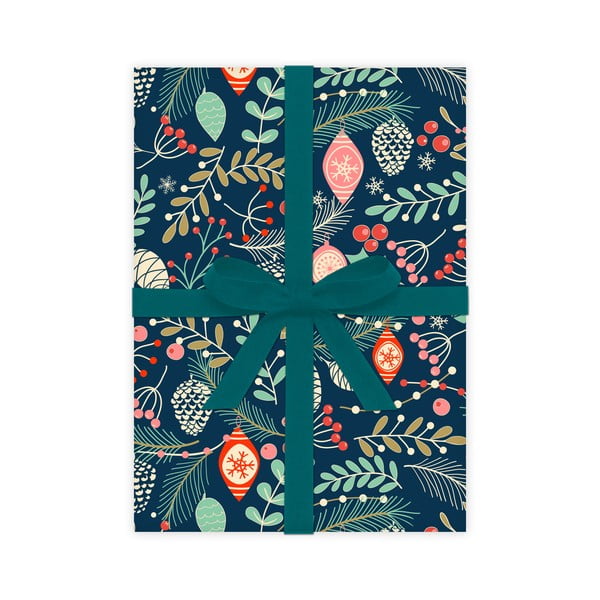 5 coli de hârtie de împachetat eleanor stuart Baubles and Berries, 50 x 70 cm-image-2