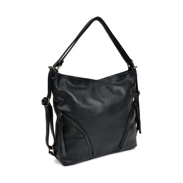 Geantă din piele Isabella Rhea Giuseppe, negru-image-4