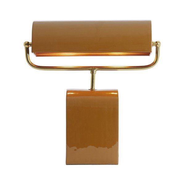 Veioză portocalie din metal (înălțime 38 cm) Cardona – Light & Living-image-1