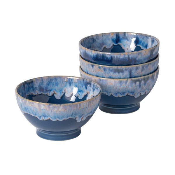 Boluri albastre 4 buc. din gresie ø 15 cm Latte – Costa Nova