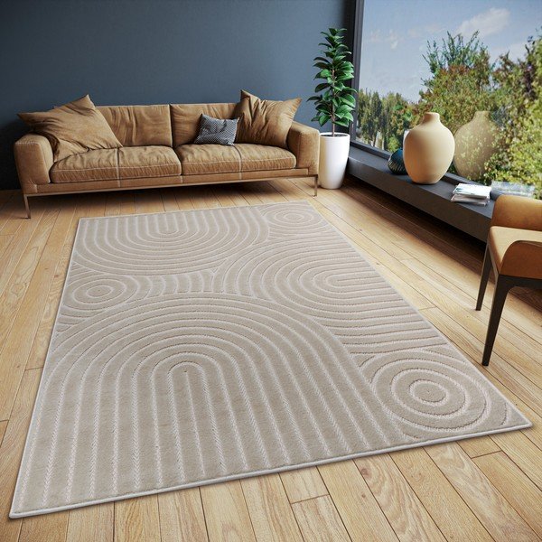 Covor crem 57x90 cm Iconic Wave – Hanse Home-image-1