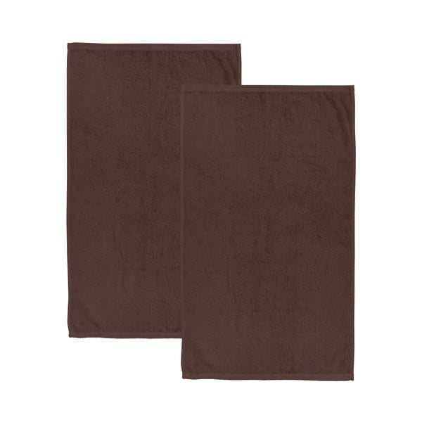 Prosoape maro 2 buc. din bumbac cu uscare rapidă, din frotir 90x140 cm Quick Dry – Catherine Lansfield