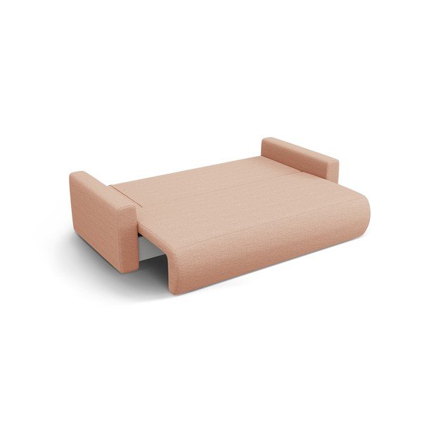 Canapea roz extensibilă, cu spațiu de depozitare 238 cm Belfast – Cosmopolitan Design-image-2