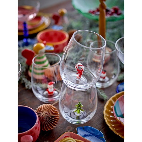 Cești 2 buc. pentru espresso din gresie 250 ml  cu model de Crăciun Caramella – Bloomingville-image-3