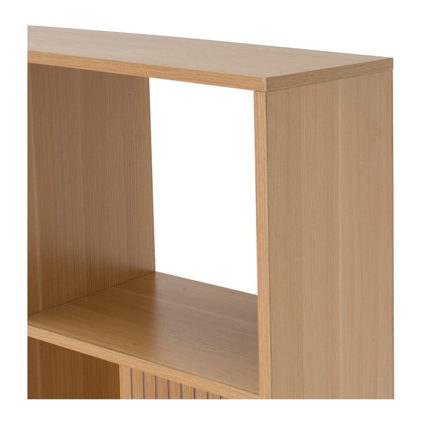 Bibliotecă de copii în culoare naturală cu aspect de lemn de stejar 63x159 cm Mid-Lines – Casa Selección-image-4