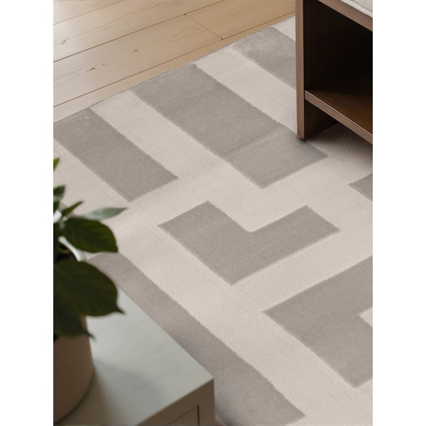 Covor gri/crem 120x170 cm Perles Onyx – Elle Decoration-image-3