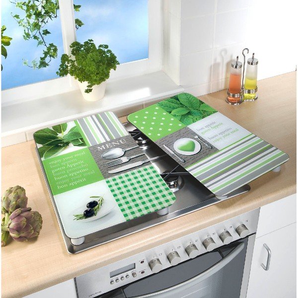 Protecție din sticlă pentru aragaz Wenko Menu, 2 buc.-image-2