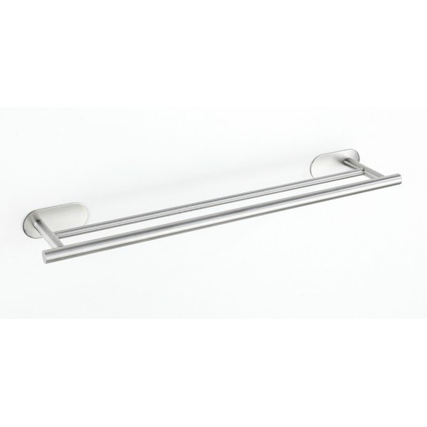 Suport pentru prosoape argintiu mat autoadeziv din oțel inoxidabil Orea Duo – Wenko-image-3