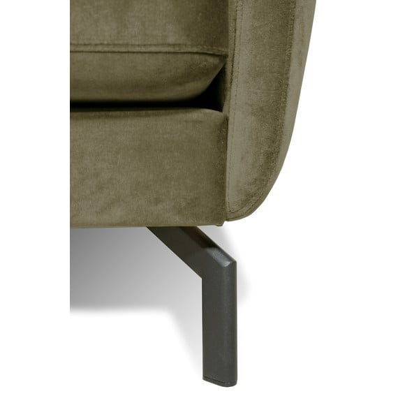 Colțar verde   din catifea (cu șezlong pe partea stângă ) Magic - Scandic-image-4