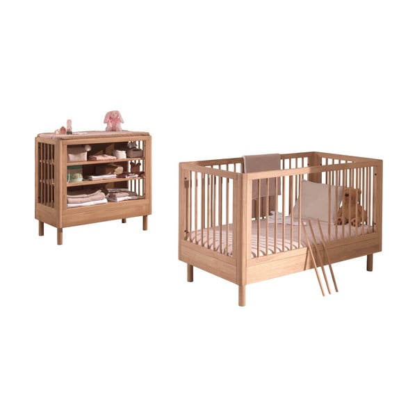 Set de mobilă pentru copii 2 buc. din lemn de stejar Forrest – Vipack
