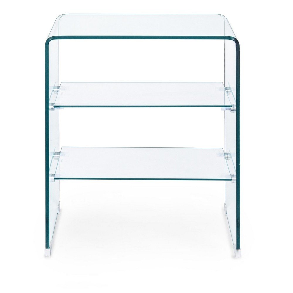 Măsuță auxiliară din sticlă 40x50 cm Iride – Bizzotto