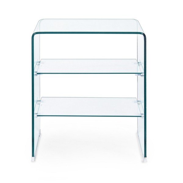Măsuță auxiliară din sticlă 40x50 cm Iride – Bizzotto