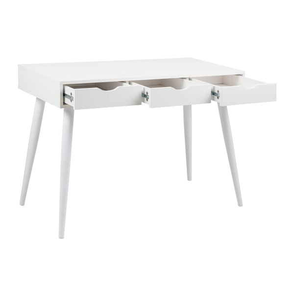 Birou cu sertar Actona Neptun, alb-image-3