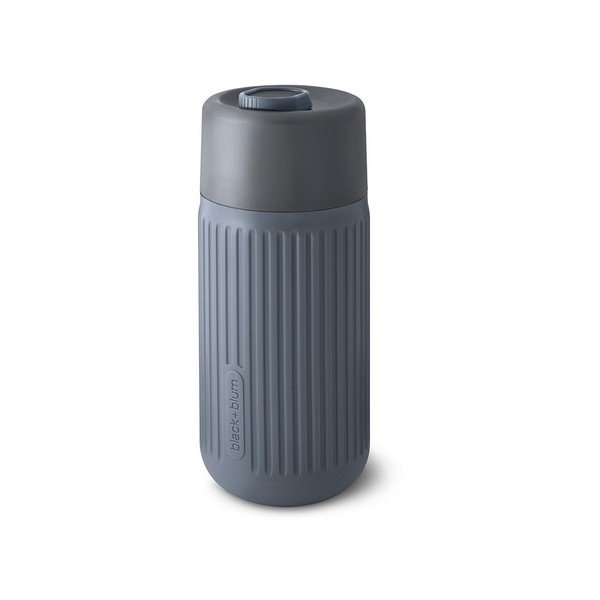 Cană de voiaj gri închis din sticlă 340 ml – Black + Blum
