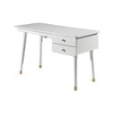 Birou din lemn de pin pentru camera copiilor Vipack Billy, alb