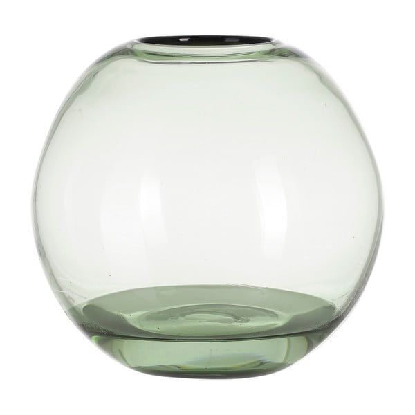 Vază din sticlă A Simple Mess Hedge, înălțime 18 cm, verde