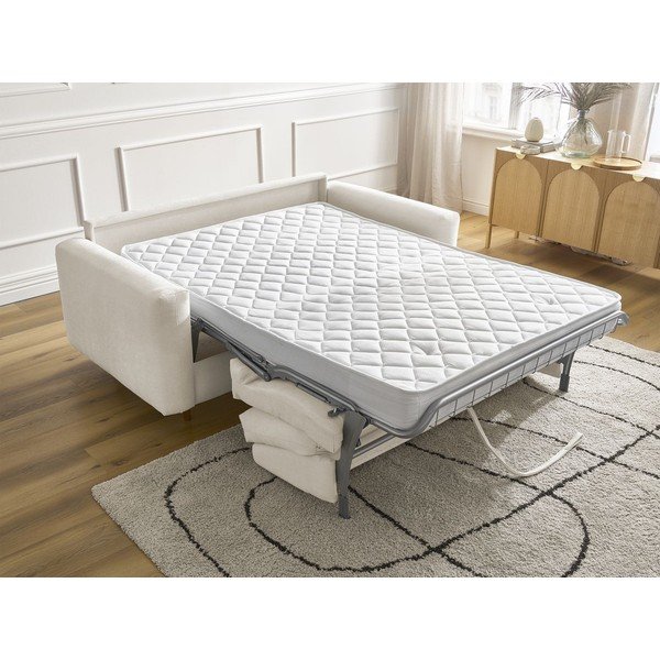 Canapea bej pentru dormitul zilnic/extensibilă 220 cm Cocoone – Bobochic Paris-image-1