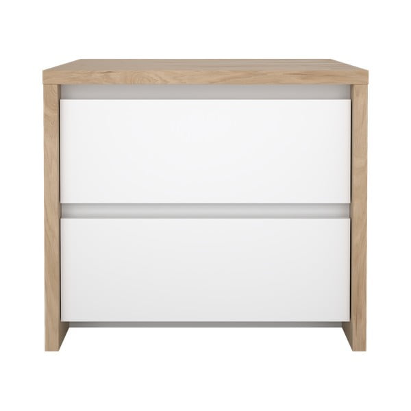 Noptieră albă-în culoare naturală Next – Tvilum-image-3