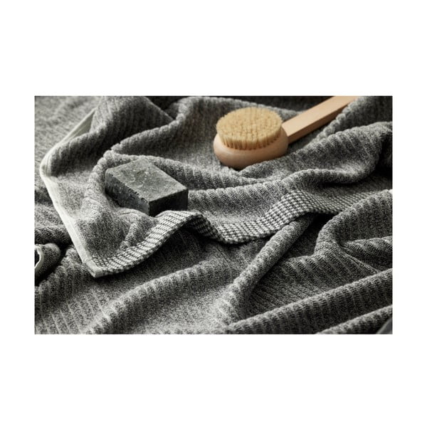Prosop din bumbac organic Södahl Melange, 50 x 100 cm, gri-image-2