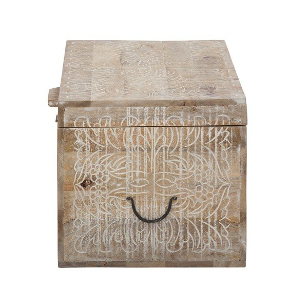 Cufăr în culoare naturală din lemn de mango 45x50 cm Malati – Støraa-image-4