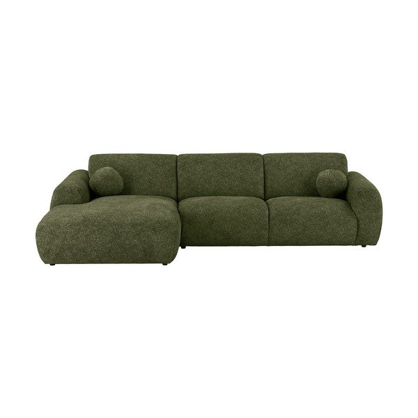 Colțar verde (cu colț pe partea stângă/cu șezlong) Clyde – House Nordic