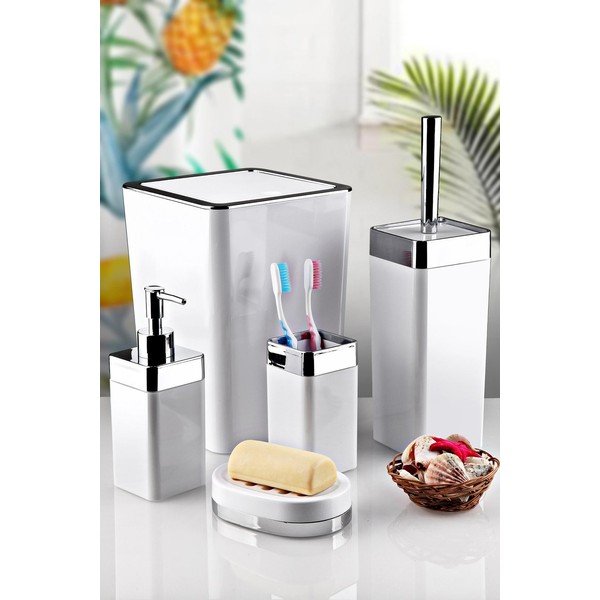 Set de accesorii de baie alb – Oyo Concept-image-1