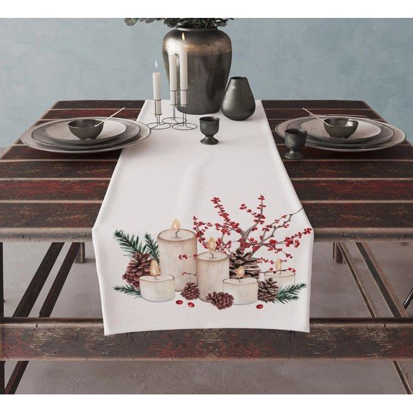 Napron de masă 45x140 cm  cu model de Crăciun Merry Christmas – Mila Home-image-1