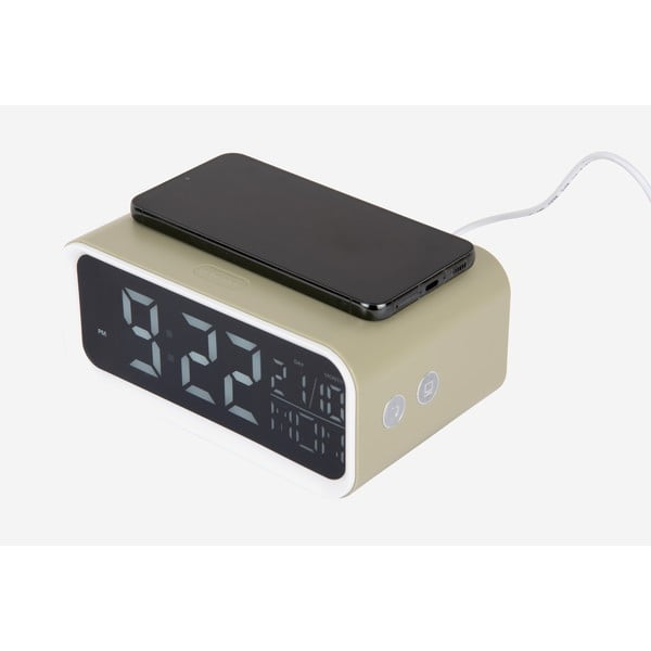 Ceas deșteptător digital cu încărcător wireless Chunky LED – Karlsson-image-3