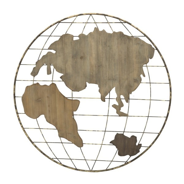 Decorațiune de perete Mauro Ferretti Globe Map, ⌀ 88 cm