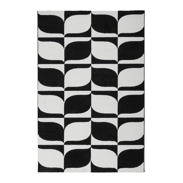 Covor Obsession My Black & White Kresso, 120 x 170 cm, negru - alb