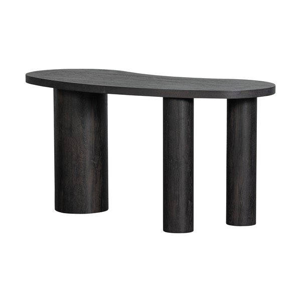 Masă consolă maro închis cu aspect de lemn de pin 70x150 cm Maan – WOOOD