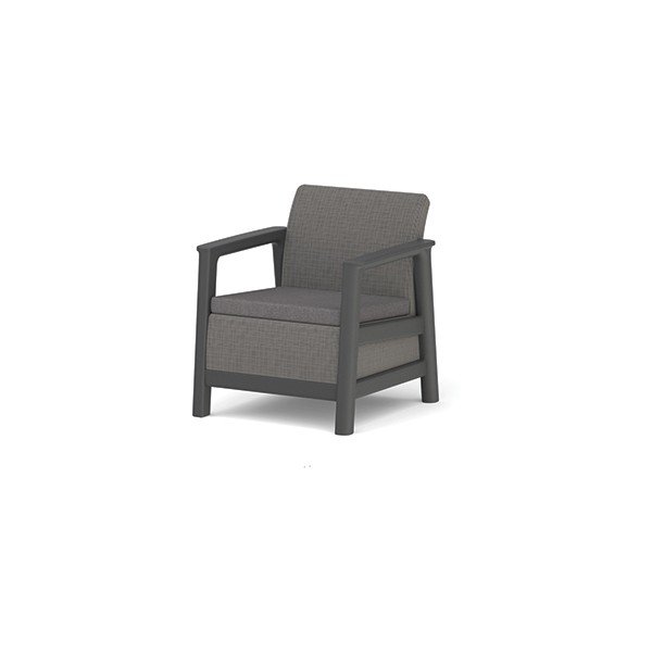 Fotolii de grădină gri 2 buc. din plastic Scandi Linea – Keter