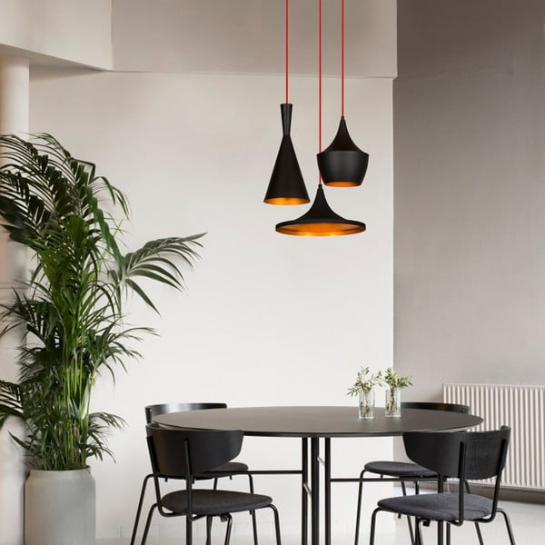 Lustră neagră/arămie cu abajur din metal ø 51 cm Elmas – Opviq lights-image-1