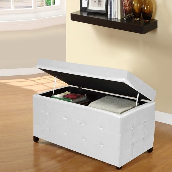 Taburet cu spațiu depozitare Multi Evergreen House, 84 x 49 cm-image-1