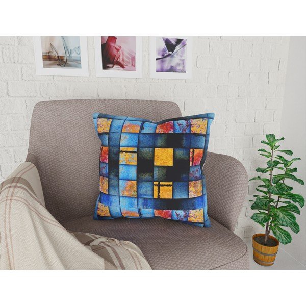 Față de pernă cu amestec din bumbac Vitaus Freso Duro, 43 x 43 cm-image-1