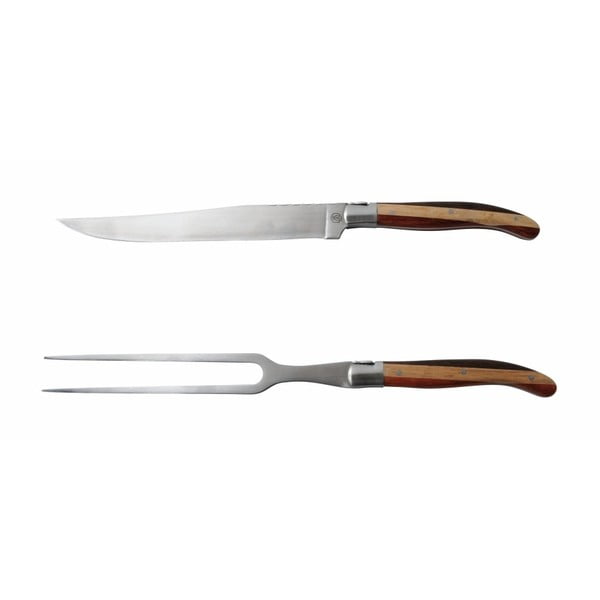 Set cuțit și furculiță pentru porționare Laguiole Geraud