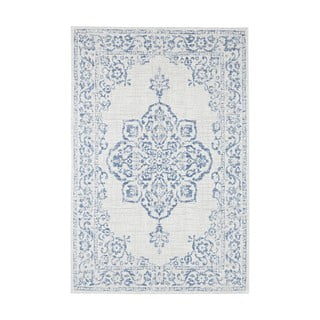 Covor de exterior NORTHRUGS Tilos, 80 x 150 cm, albastru - crem