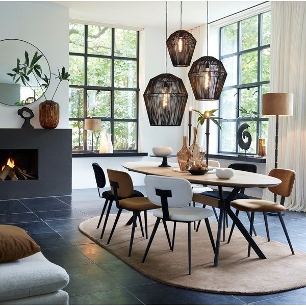Scaun de dining alb Aaliyah – Light & Living-image-3