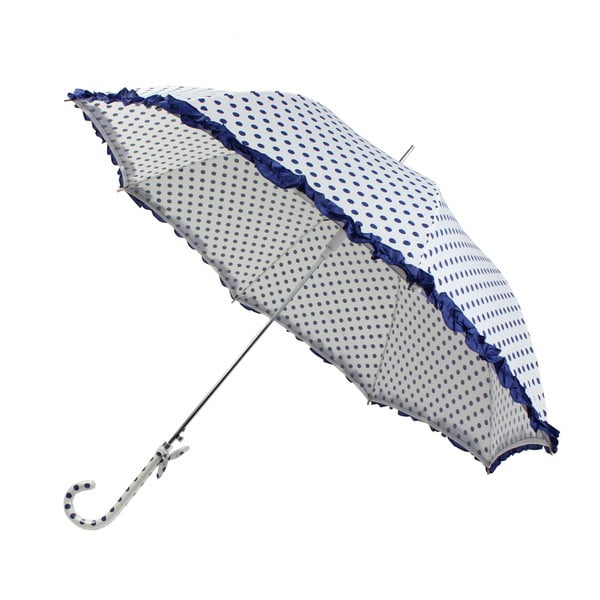 Umbrelă pliabilă Bombay Duck Confetti, albastru - alb