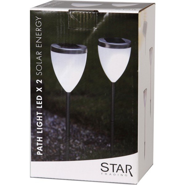 Set 2 lampadare cu LED pentru grădină Star Trading Garden, înălțime 34 cm-image-3