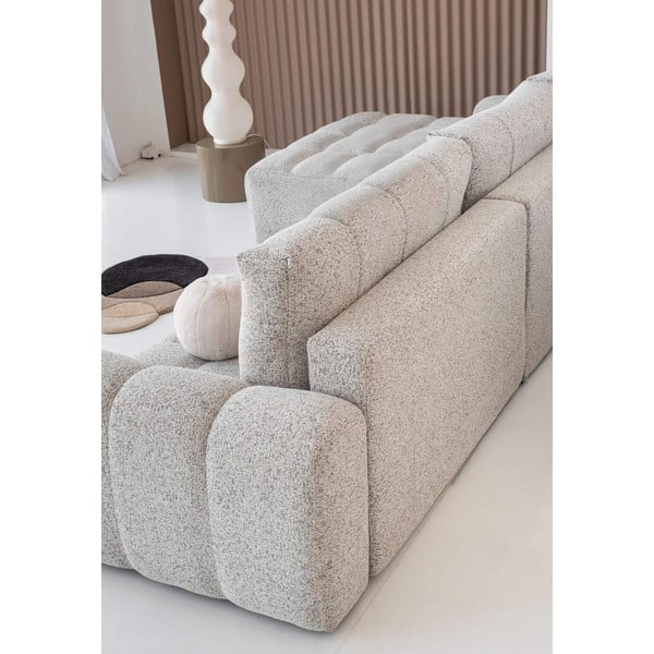 Colțar modular bej extensibil/cu spațiu de depozitare (cu colț pe partea stângă) Lulu – Miuform-image-4