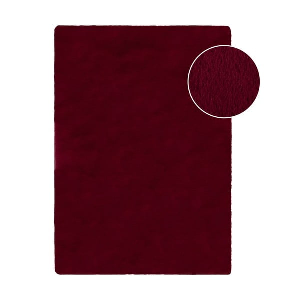 Blană burgundy sintetică 160x230 cm Ivy Luxury Fur – Flair Rugs
