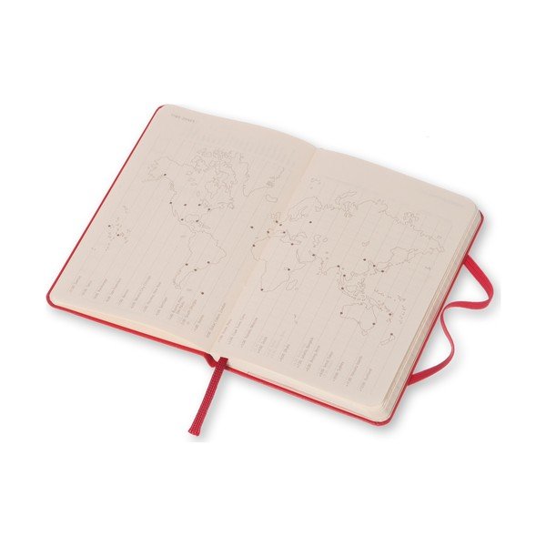 Jurnal saptămânal roșu Moleskine Hard, 18 luni, mic-image-4