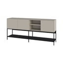 Comodă neagră/crem 180x80x40 cm Amira – Marckeric