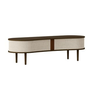 Masă TV maro/bej cu aspect de lemn de stejar 140x40 cm Audacious – UMAGE