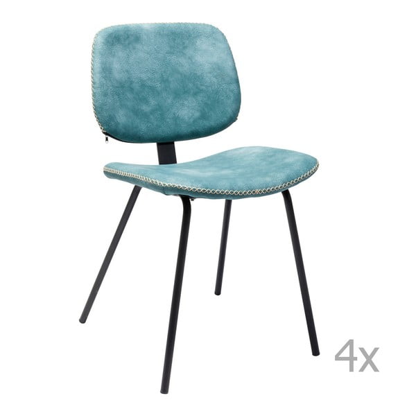 Set 4 scaune Kare Design Barber, albastru