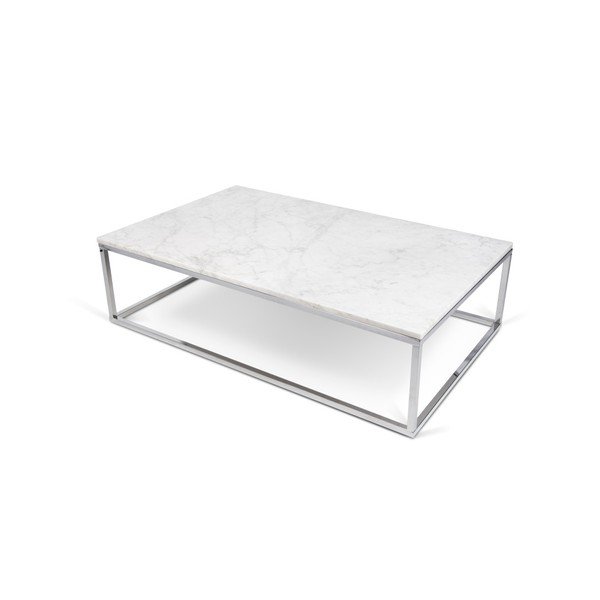 Măsuță joasă TemaHome Prairie Marble, alb-image-3