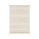 Covor crem lavabil/țesut manual din bumbac 140x200 cm Bloom Natural – Lorena Canals