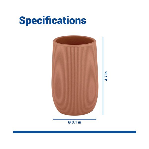 Suport pentru periuța de dinți maro din ceramică Fablo – Wenko-image-4