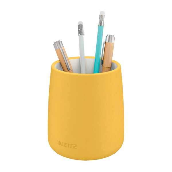 Suport din ceramică pentru pixuri Leitz Cosy, galben-image-2